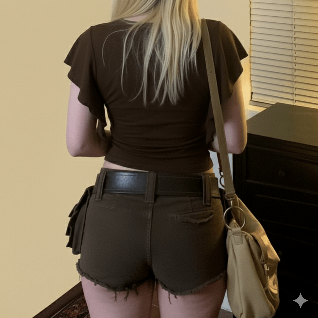 Y2K Cross V - Neck Knitted T-Shirt | Women's Sexy Basic Solid Color Short Sleeve Top | Slim Fit Summer Blouse | Viscose/Poly - Zeprah